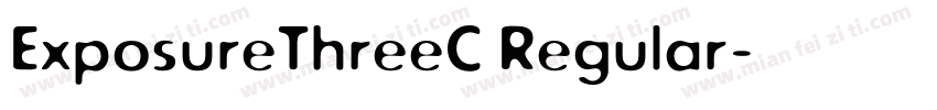 ExposureThreeC Regular字体转换